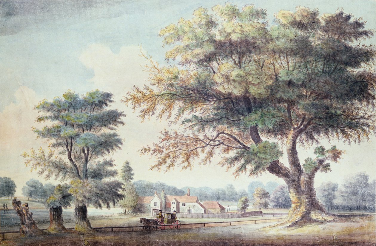The Old Cheesecake House, nord for Serpentine, 1786 av John White