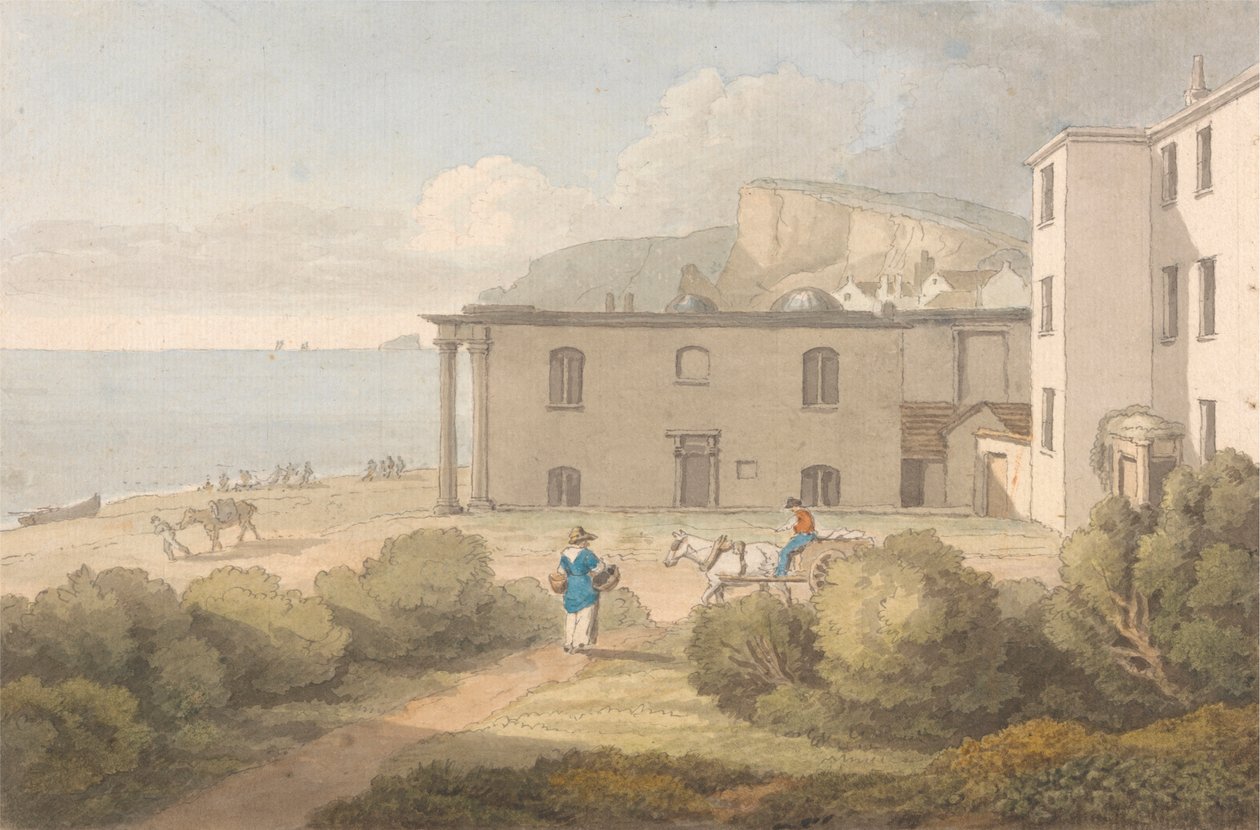 En utsikt over Core's Library, Dawlish, Devon av John White Abbott