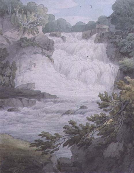 Stonebyers Linn på Clyde av John White Abbott