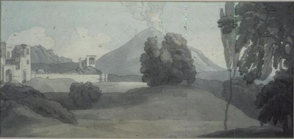 Vesuv, Napoli av John White Abbott