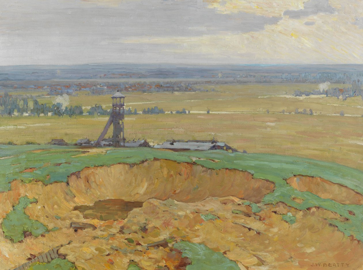 Lievin fra Vimy Ridge, 1914-19 av John William Beatty