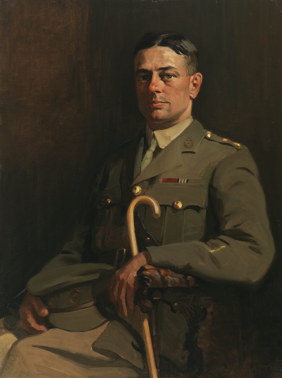 Portrett av Sgt. G. H. Mullin, VC, 1914-19 av John William Beatty