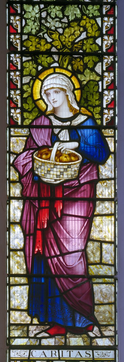 Pulborough, St Mary, James Powell & Sons, John William Brown (1842-1928), veldedighet av John William Brown