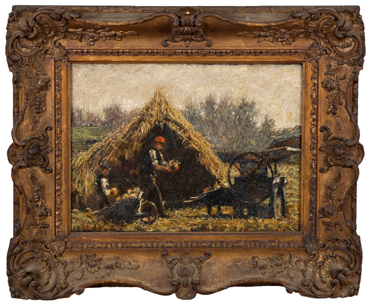 Å hakke bete, ca. 1880 av John William Buxton Knight