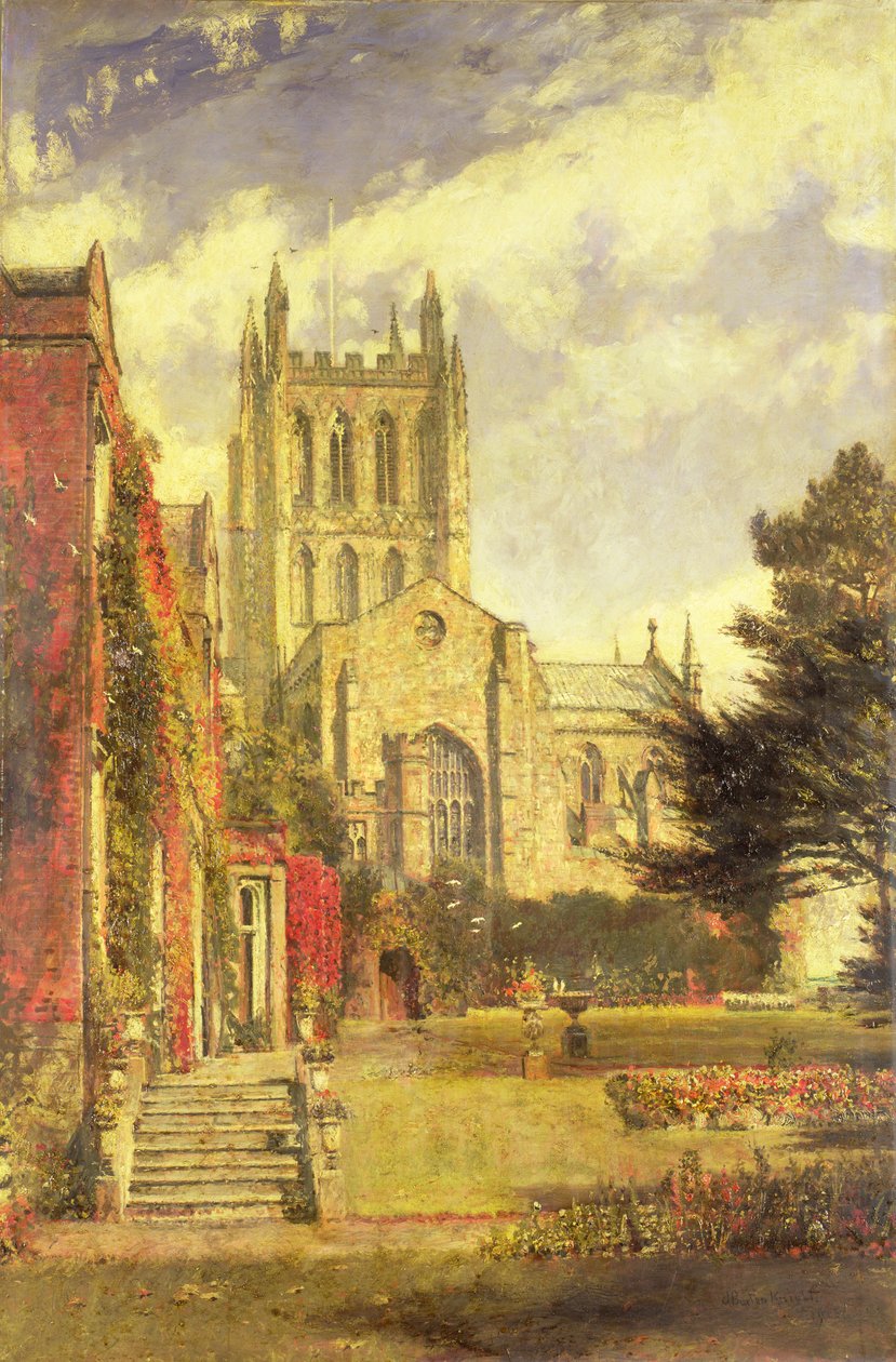 Hereford katedral av John William Buxton Knight