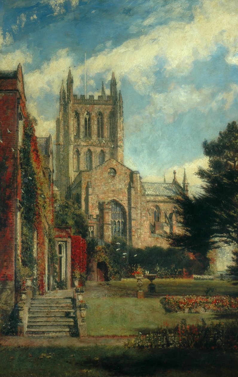 Hereford katedral av John William Buxton Knight