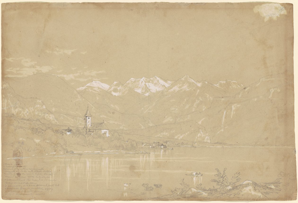 Brienzsjøen av John William Casilear