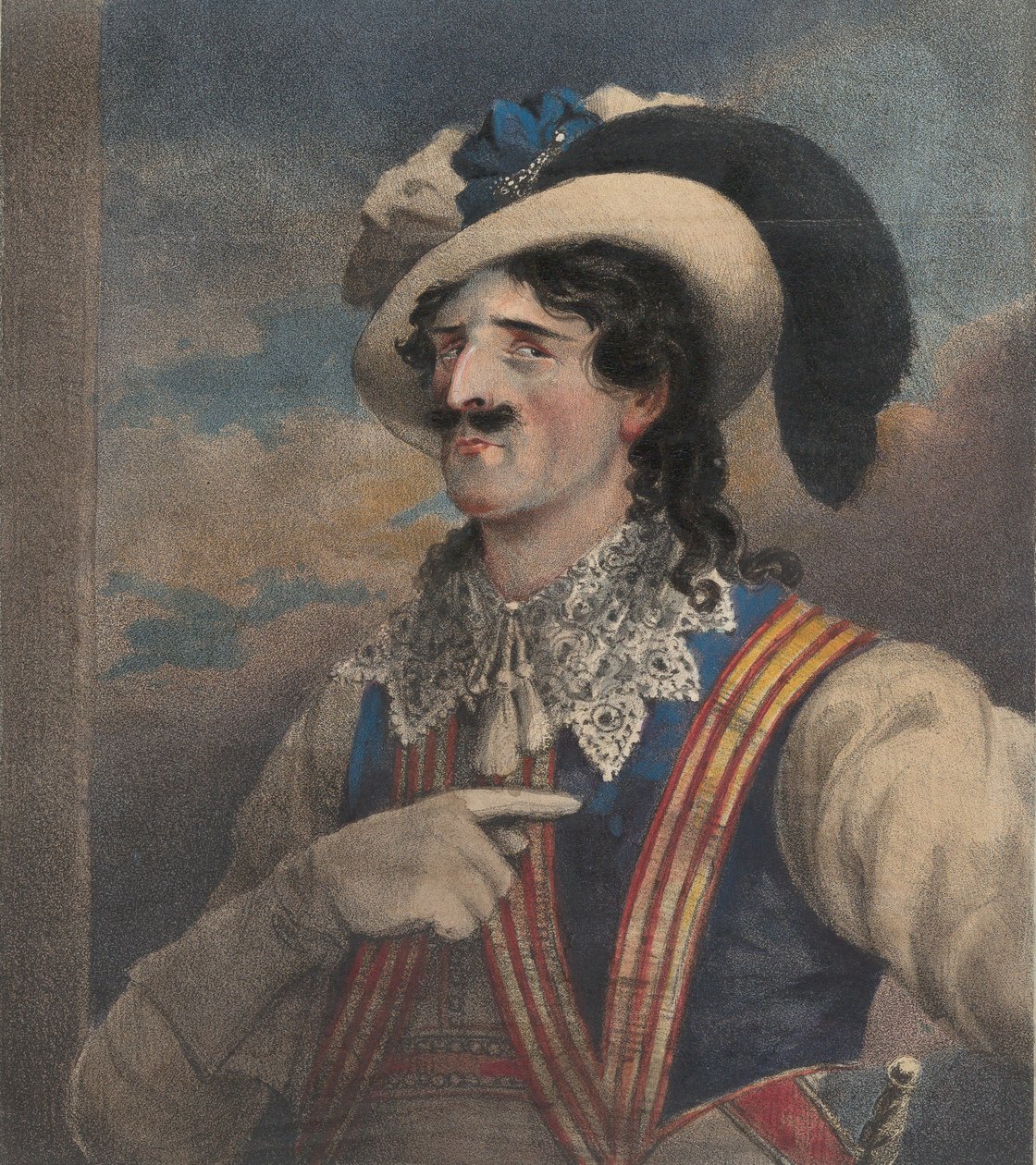 Mr. Young som Iago, ca. 1824. av John William Gear