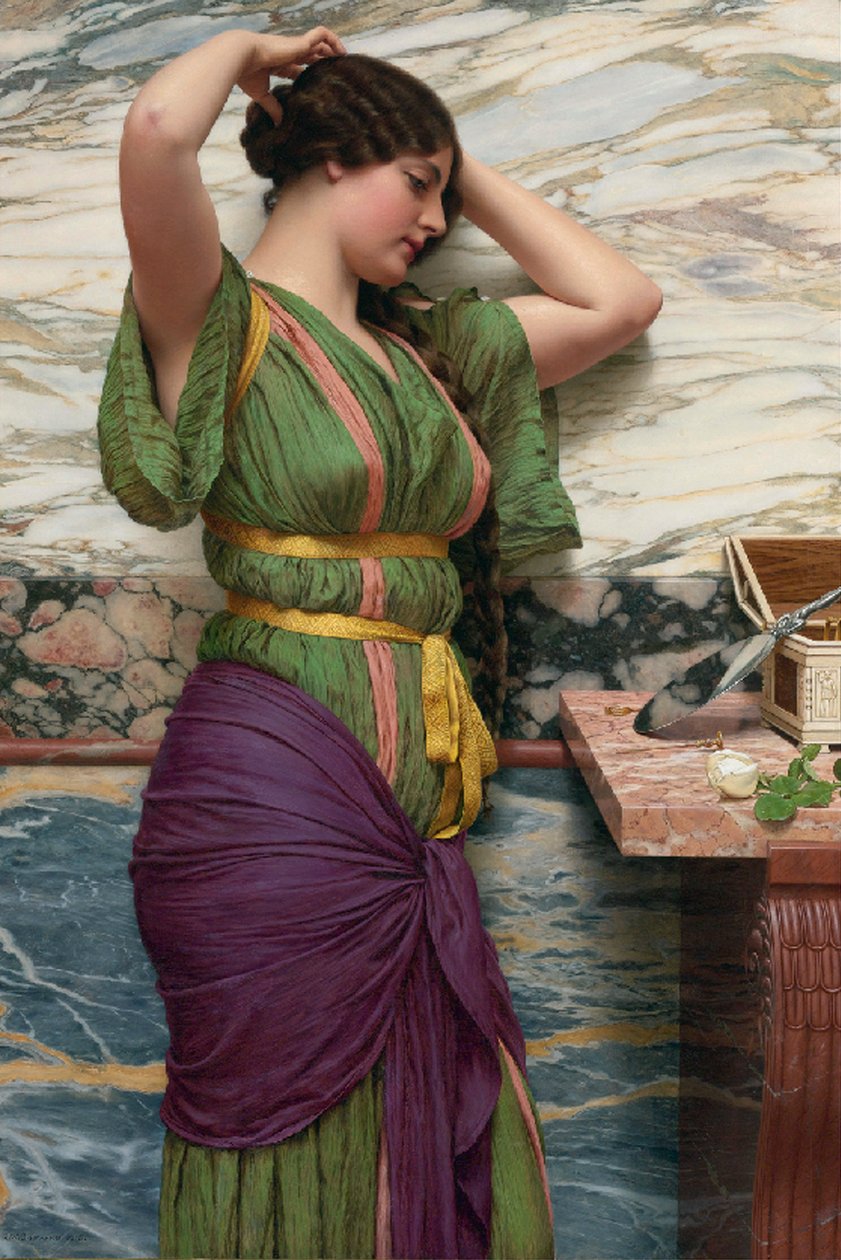 En rettferdig refleksjon, 1915 av John William Godward