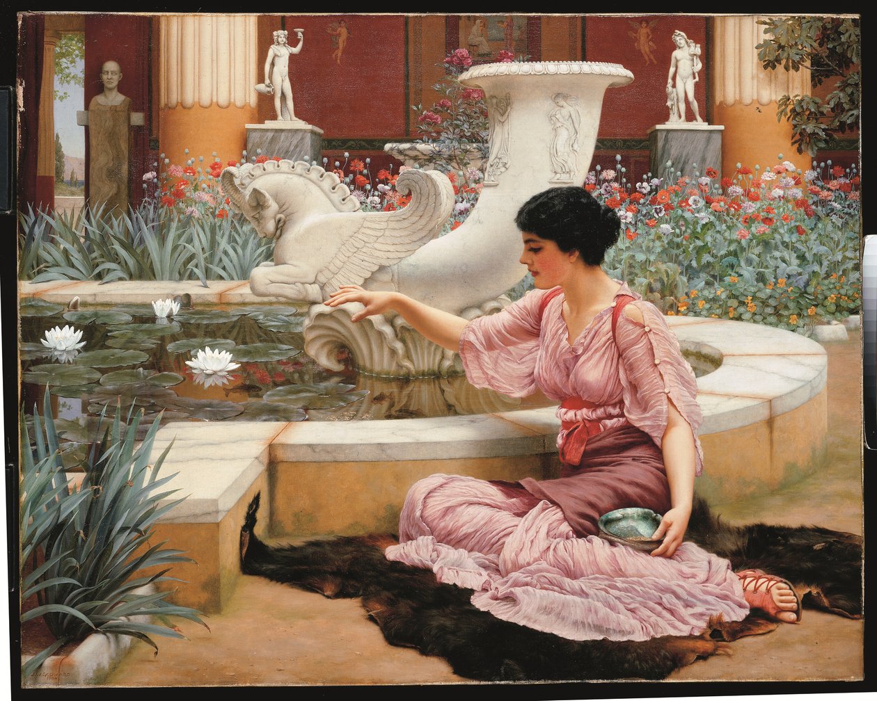 En pompeiansk hage av John William Godward