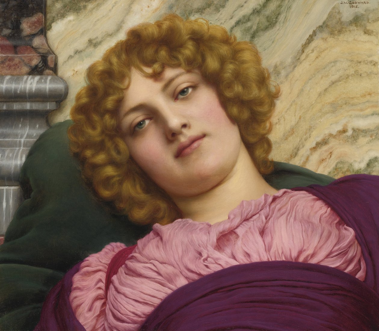 Akademisk kunst: Myrhinna (Myrina, Myrine) av Godward, John William (1861-1922) av John William Godward