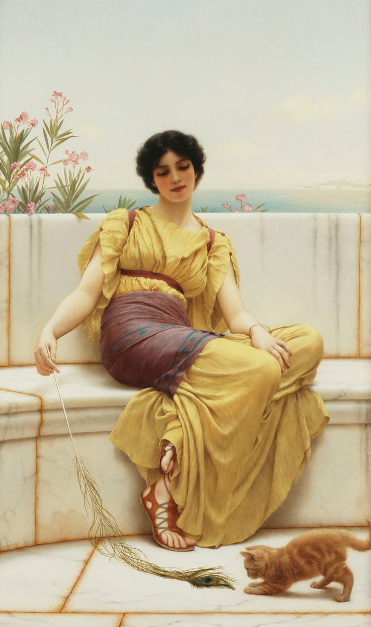 Lediggang, 1900 av John William Godward