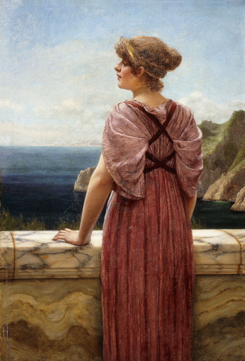 Looking Seaward, 1890 av John William Godward