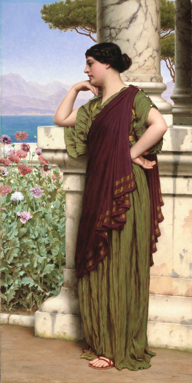 Ømme tanker, 1917 av John William Godward