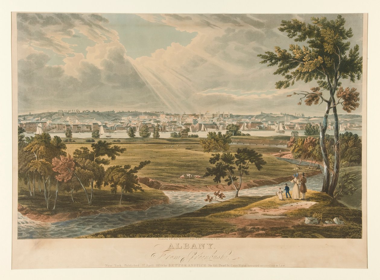 Albany / Fra Greenbush av John William Hill