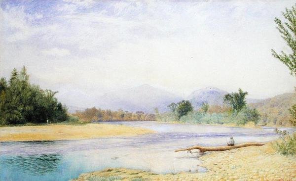 Fiske i de hvite fjellene av John William Hill