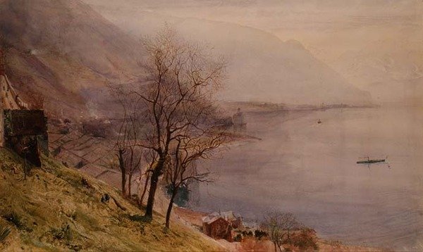 Over Montreux av John William Inchbold