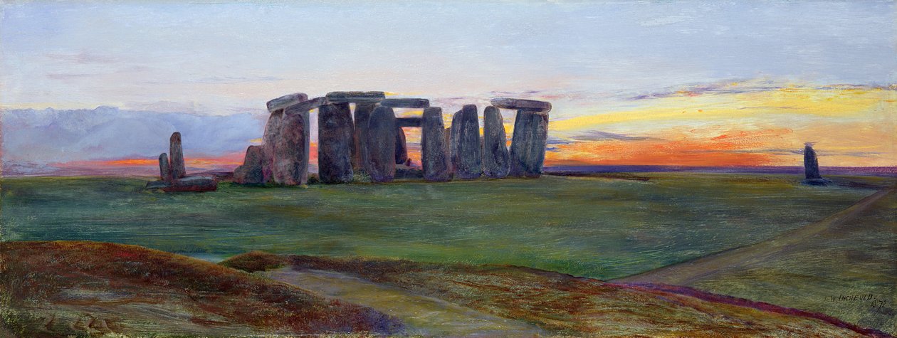 Stone henge av John William Inchbold
