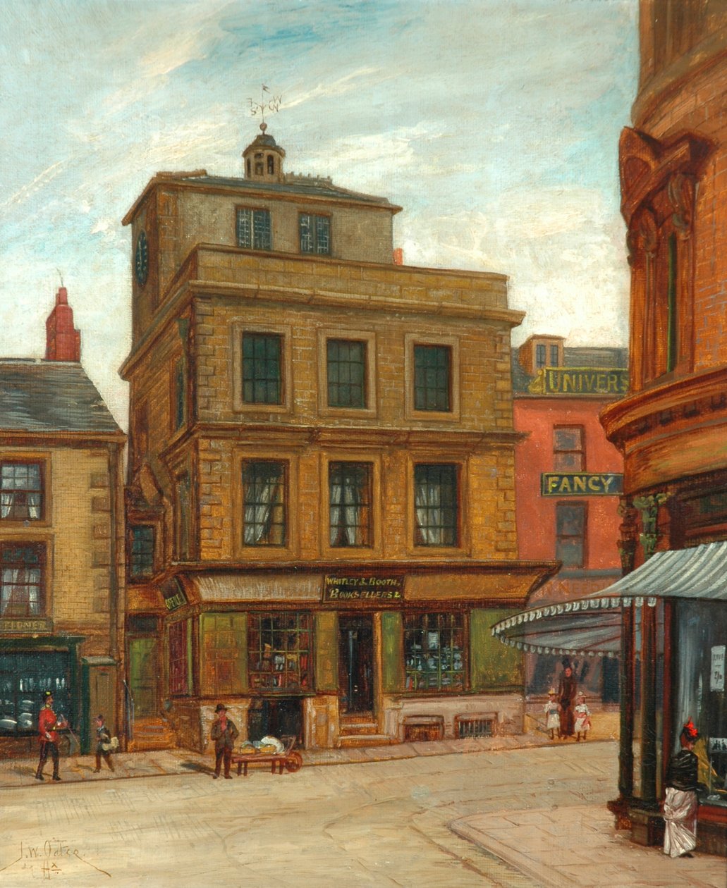 "The Castle, Market Street, Halifax", ca. 1895 av John William Oates