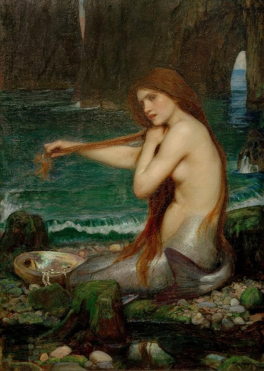 En havfrue av John William Waterhouse