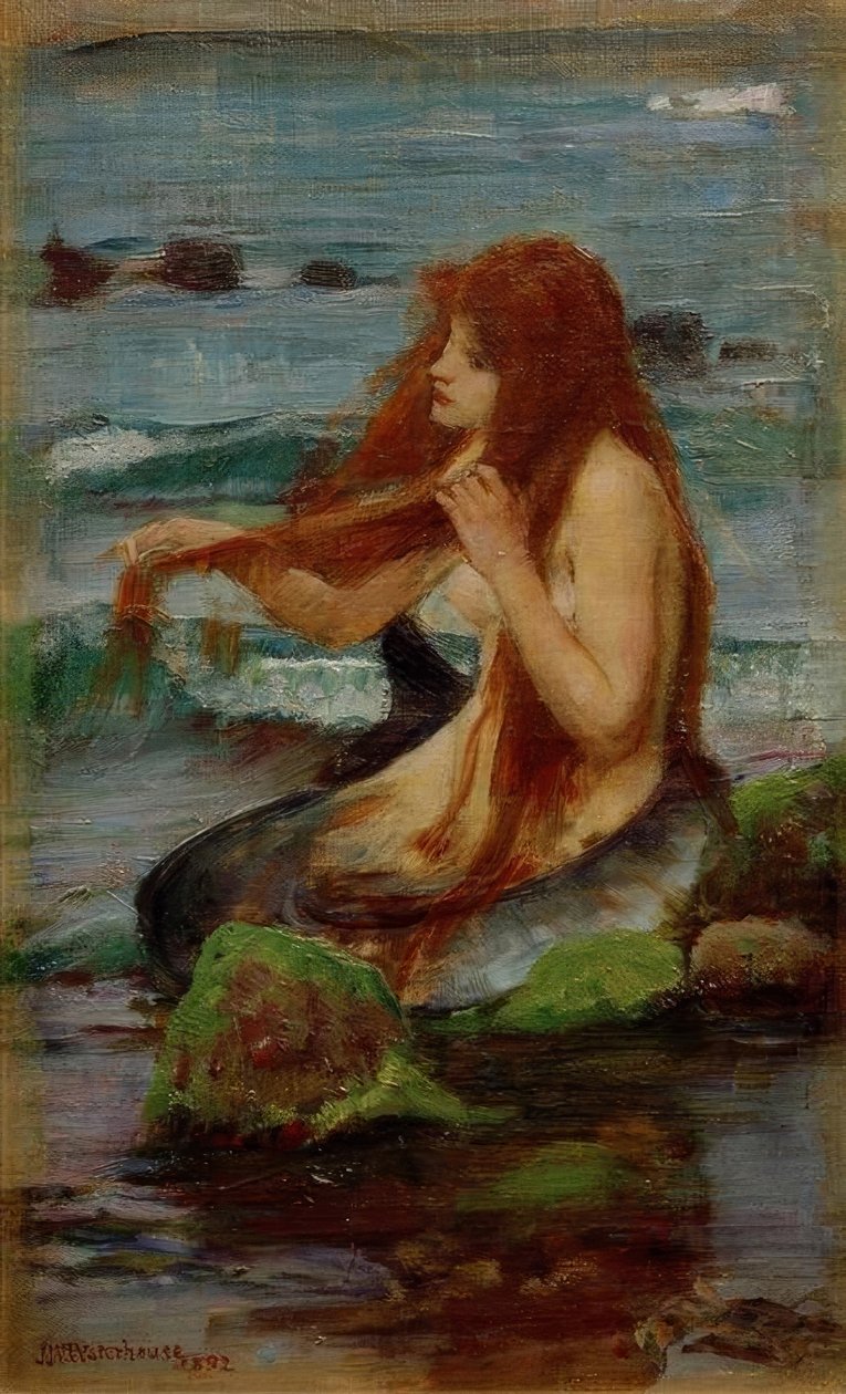 En havfrue av John William Waterhouse