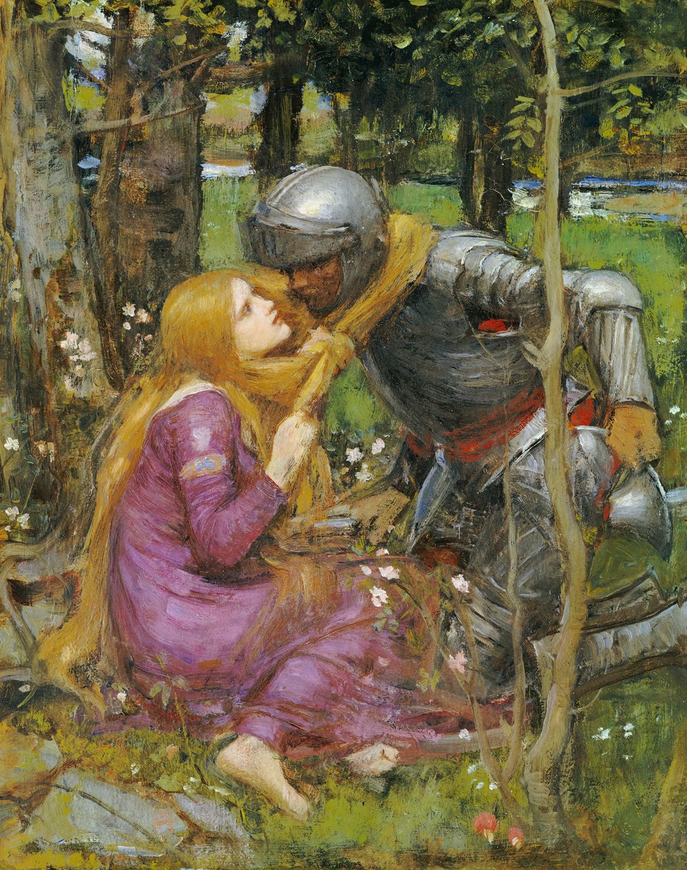En studie for "La Belle Dame sans Merci", ca. 1893 av John William Waterhouse