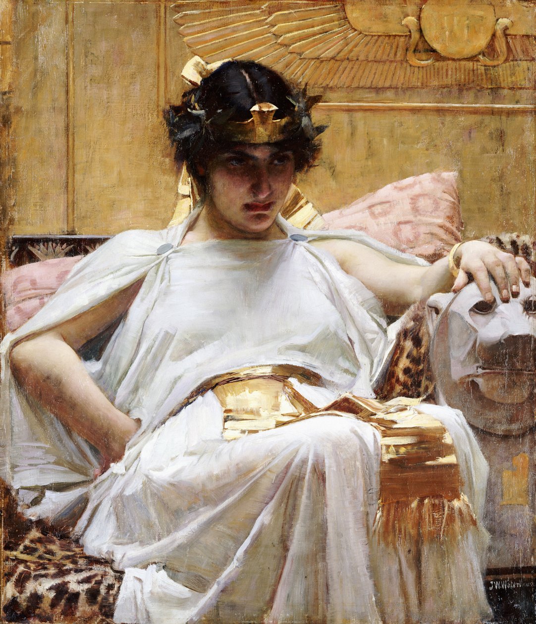 Cleopatra, ca. 1887 av John William Waterhouse