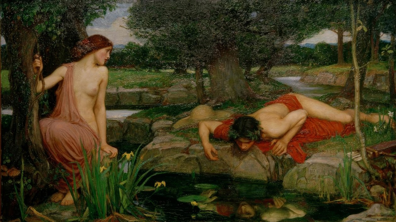 Ekko og Narcissus av John William Waterhouse