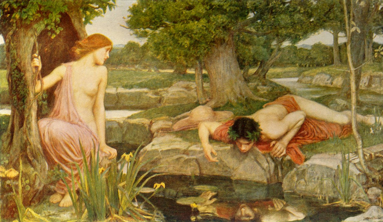 'Echo and Narcissus', 1903, c1915. av John William Waterhouse