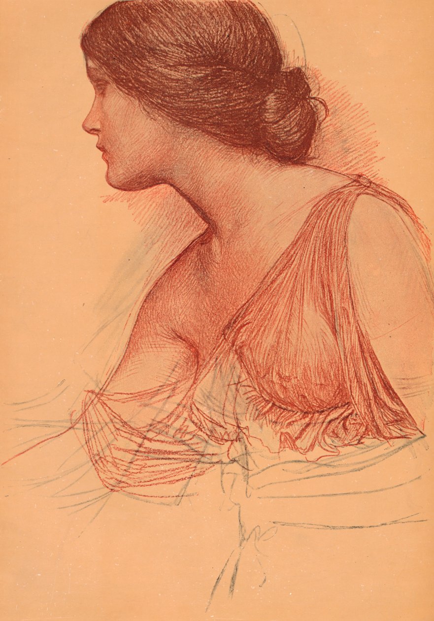 Fra en studie i sangvinsk, c1899 av John William Waterhouse