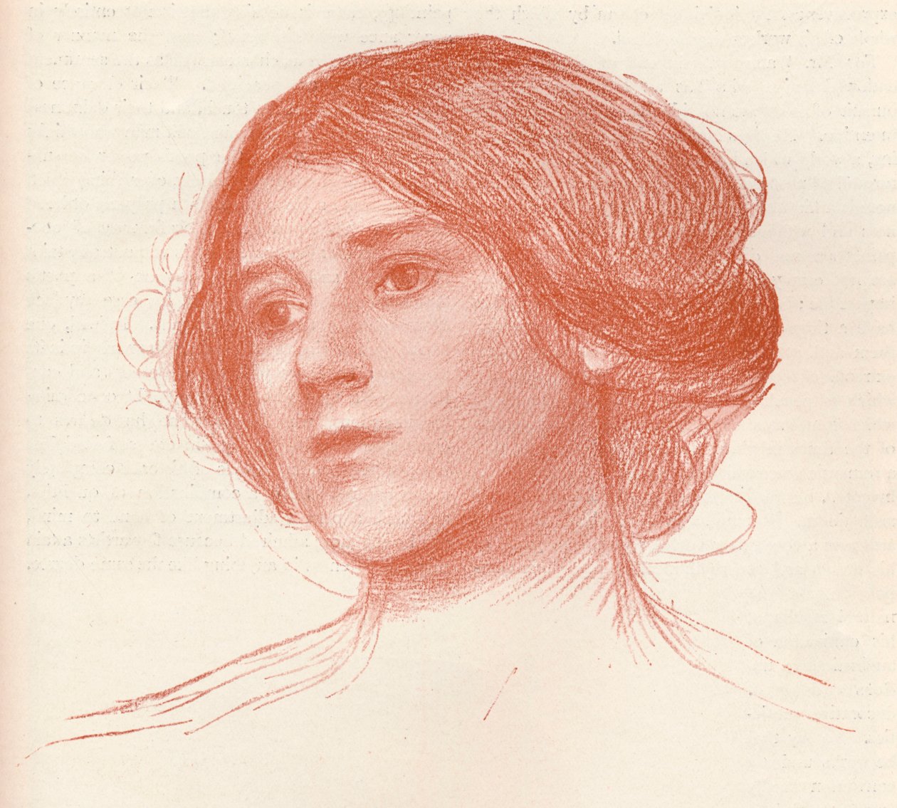 Fra en studie i sangvinsk, c1899 av John William Waterhouse