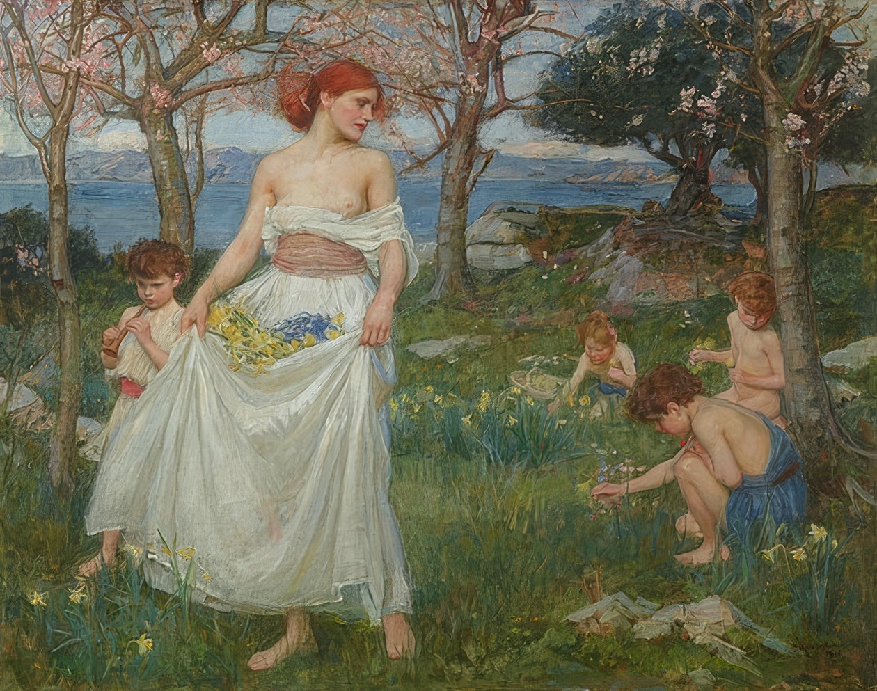 Vårsang. 1913 av John William Waterhouse