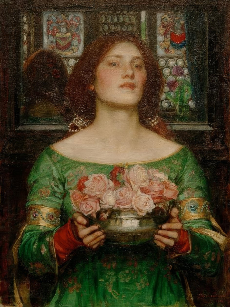 Samle roseknopper mens du kan av John William Waterhouse