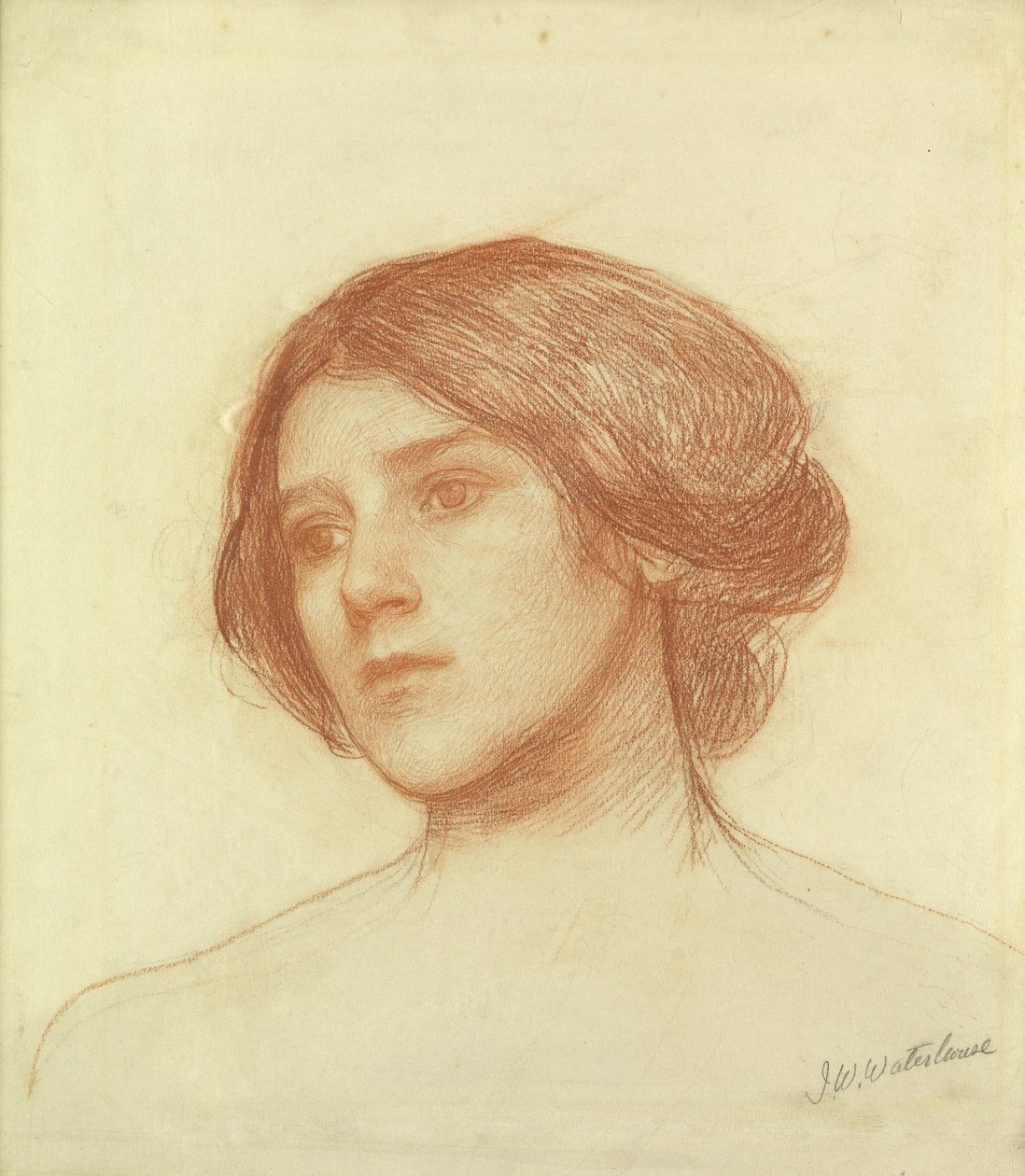 Hodet til en jente av John William Waterhouse