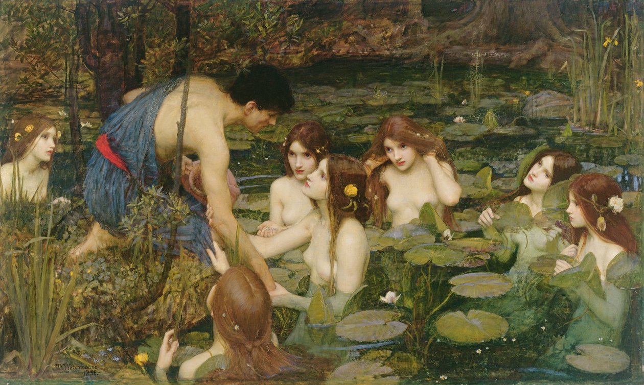 Hylas og nymfene av John William Waterhouse