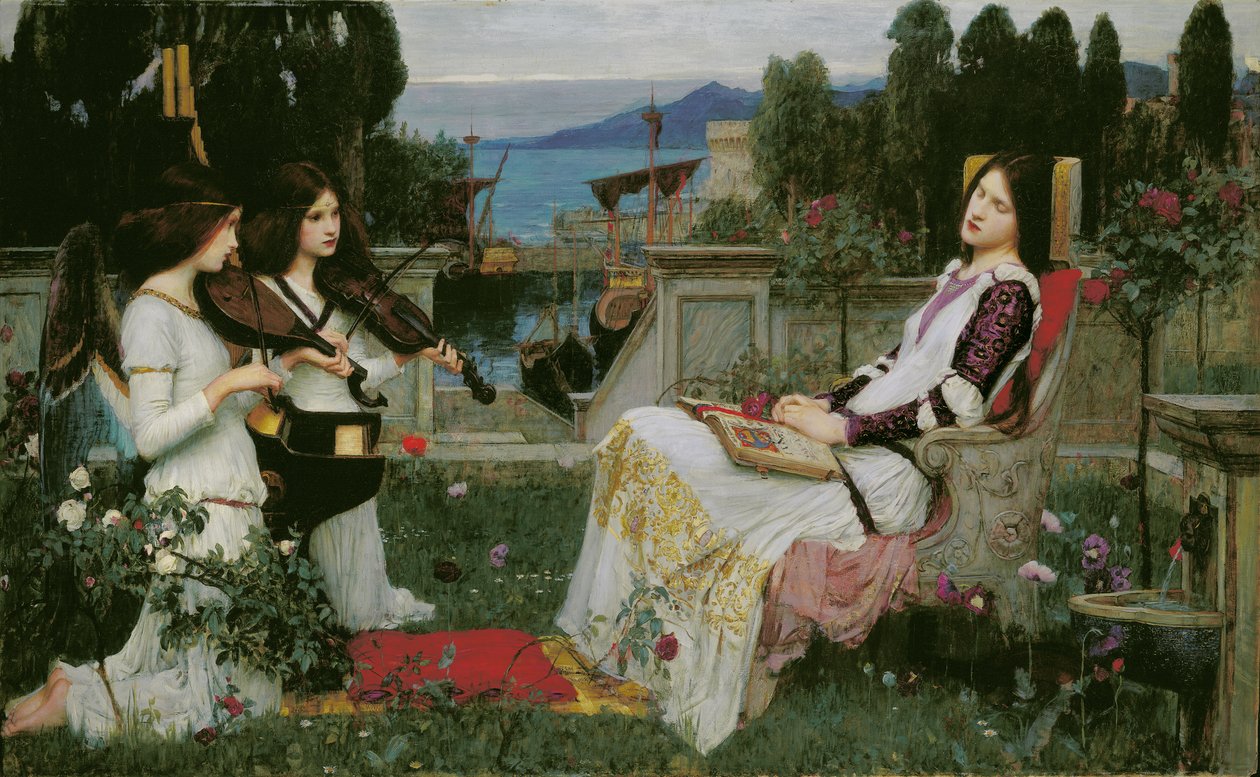 St. Cecilia av John William Waterhouse