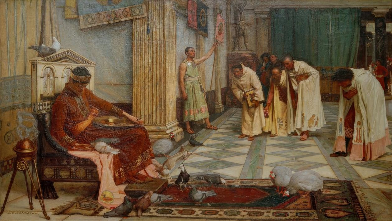 Favorittene til keiser Honorius av John William Waterhouse