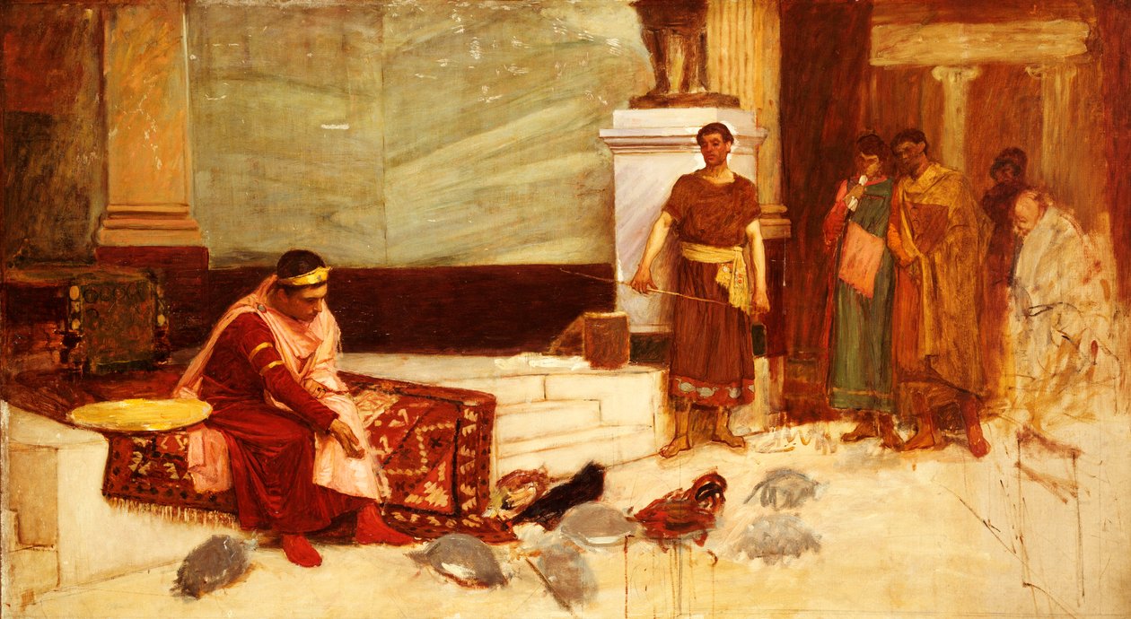 Favorittene til keiser Honorius av John William Waterhouse