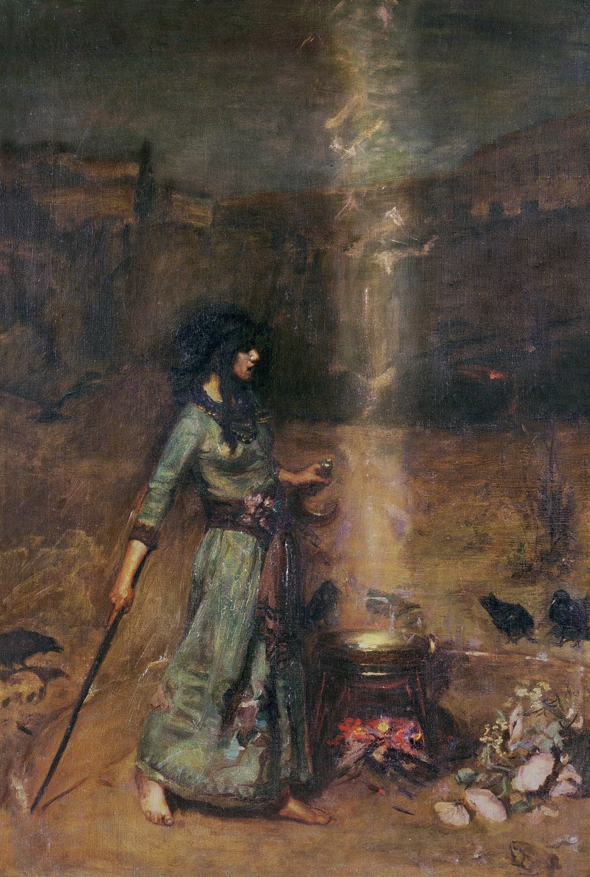 Den magiske sirkelen av John William Waterhouse