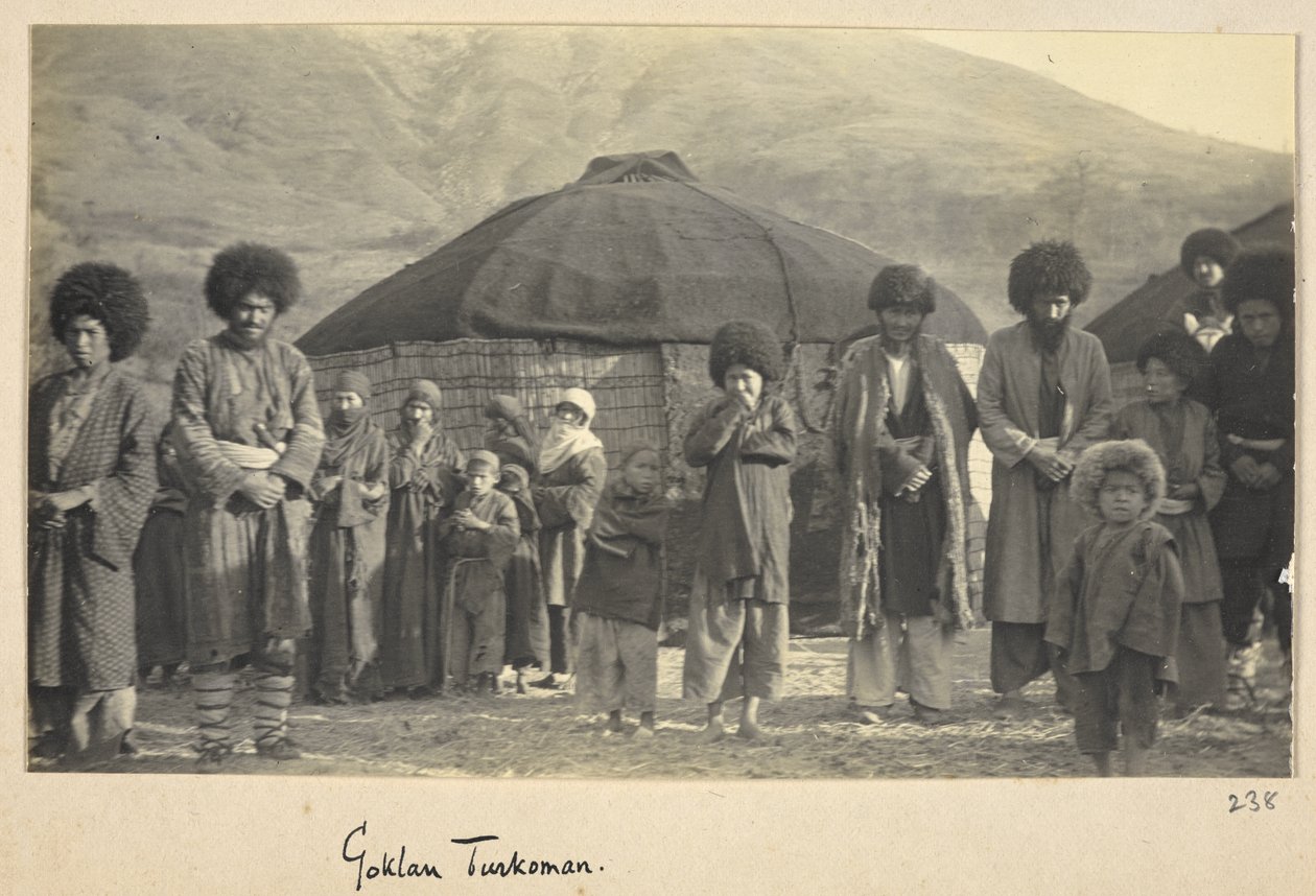 Razavi Khorasan-provinsen, Iran, ca. 1908 (s/hvitt-bilde) av John Williams Watson