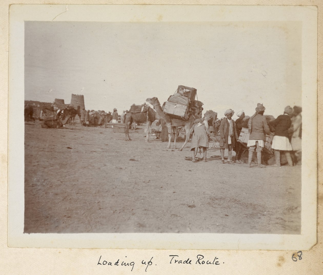 Razavi Khorasan-provinsen, Iran, ca. 1908 (s/hvitt-bilde) av John Williams Watson