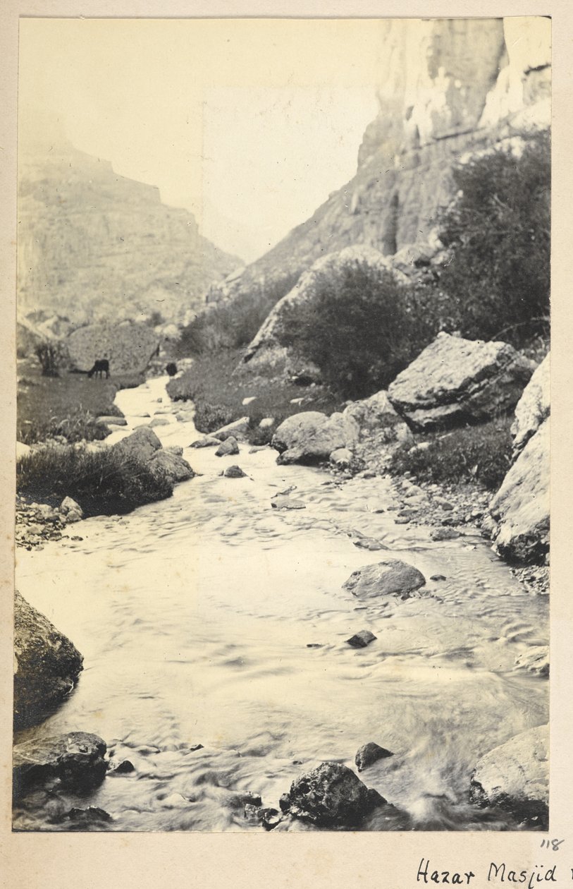 Razavi Khorasan-provinsen, Iran, ca. 1908 (s/hvitt-bilde) av John Williams Watson