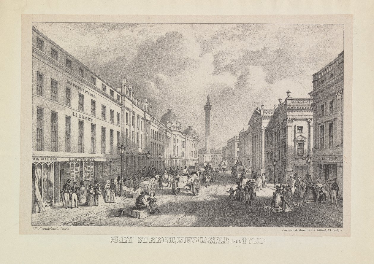 Grey Street, Newcastle av John Wilson Carmichael
