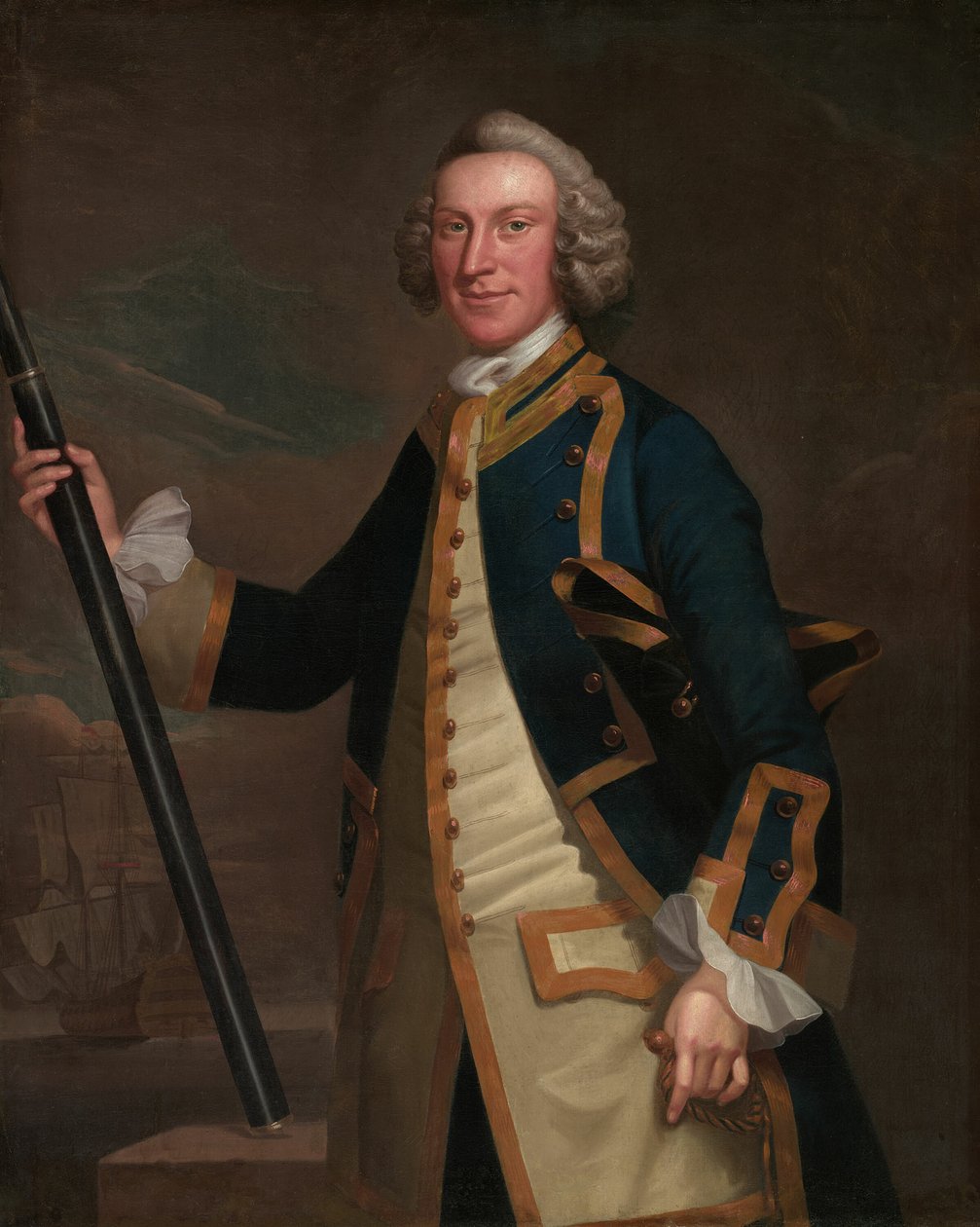Portrett av en sjøoffiser av John Wollaston