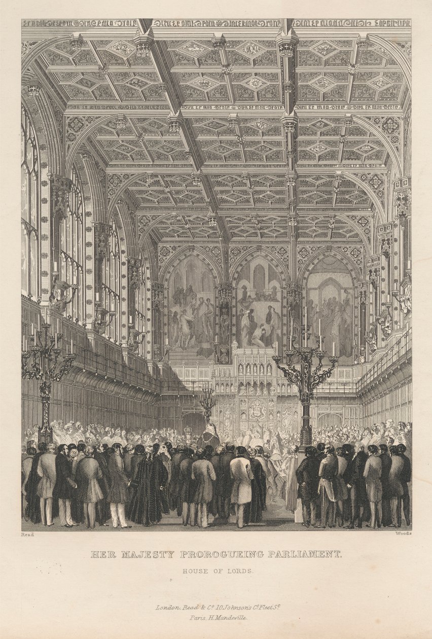 Hennes Majestet Prorogueing Parliament - House of Lords av John Woods