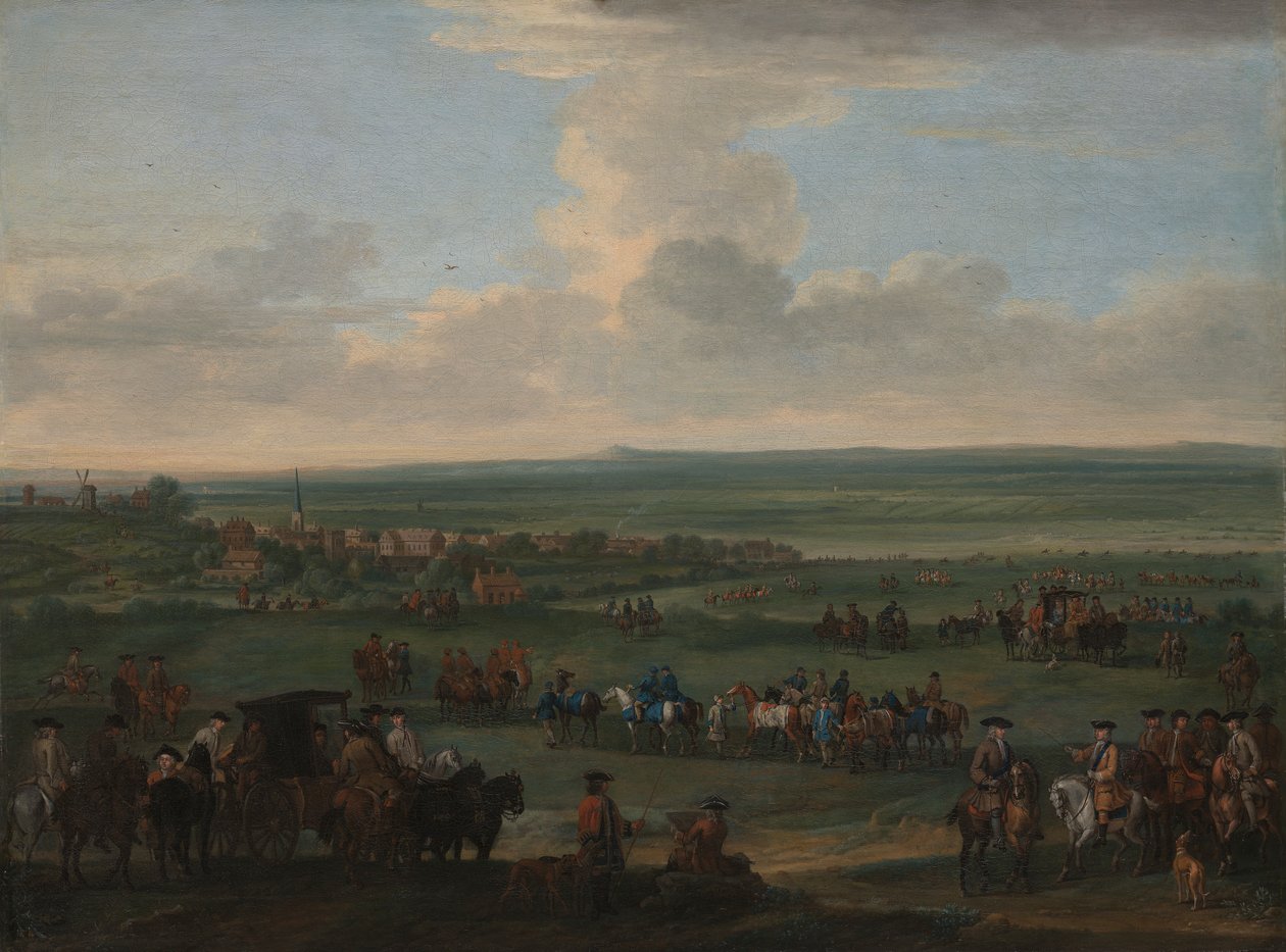 George I på Newmarket, 4. eller 5. oktober 1717 av John Wootton