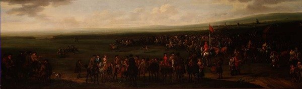 The Round Course på Newmarket av John Wootton