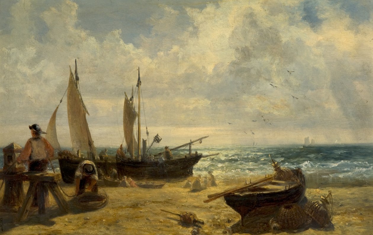 Kystscene av John Wright Oakes