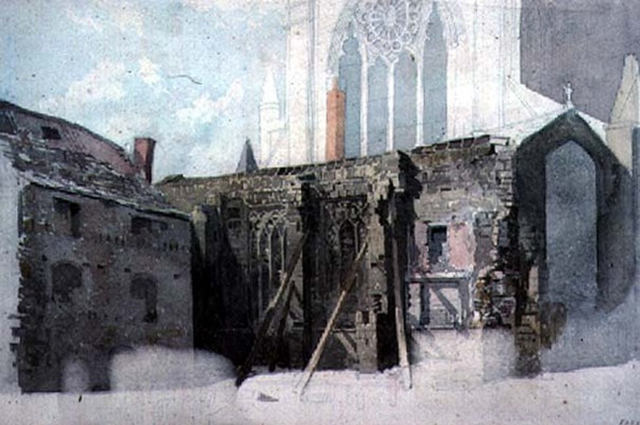 En arkitektonisk skisse av John Wykeham Archer