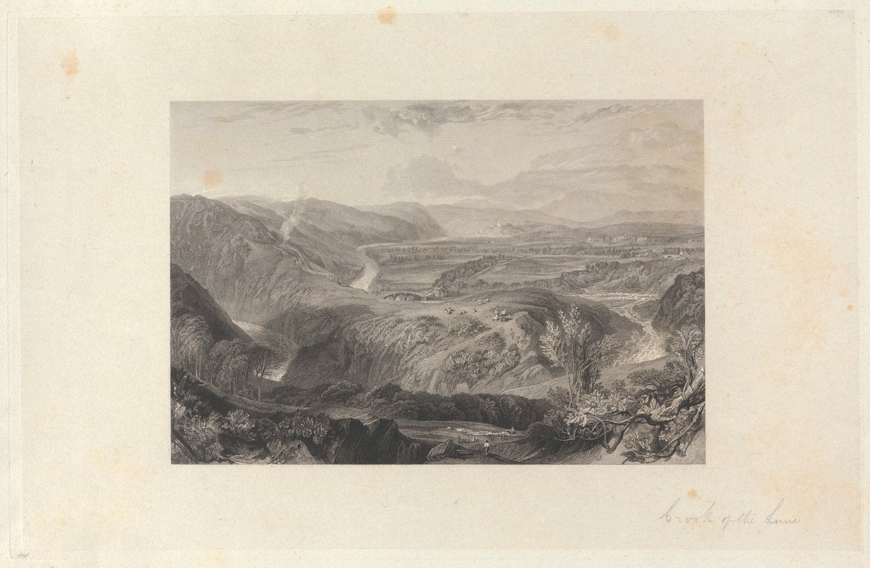 Crook of the Lune, ser mot Hornby Castle av John Wykeham Archer